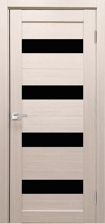 Фото Межкомнатная дверь Легенда X-8 тон Кремовая лиственница Остекление Лакобель черное