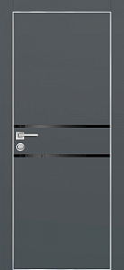 Товар Межкомнатная дверь PX-18 AL кромка с 4-х ст. Графит матовый