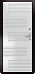 Дверь ДвериПРО Берген ФЛ-185 (10мм, ПВХ ясень белый) DPRO195581 фото