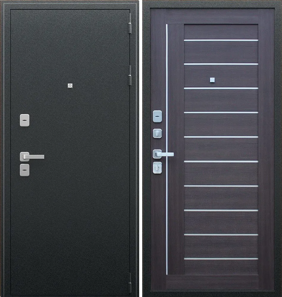 Фото Дверь Соло орех рифленый DIS006675